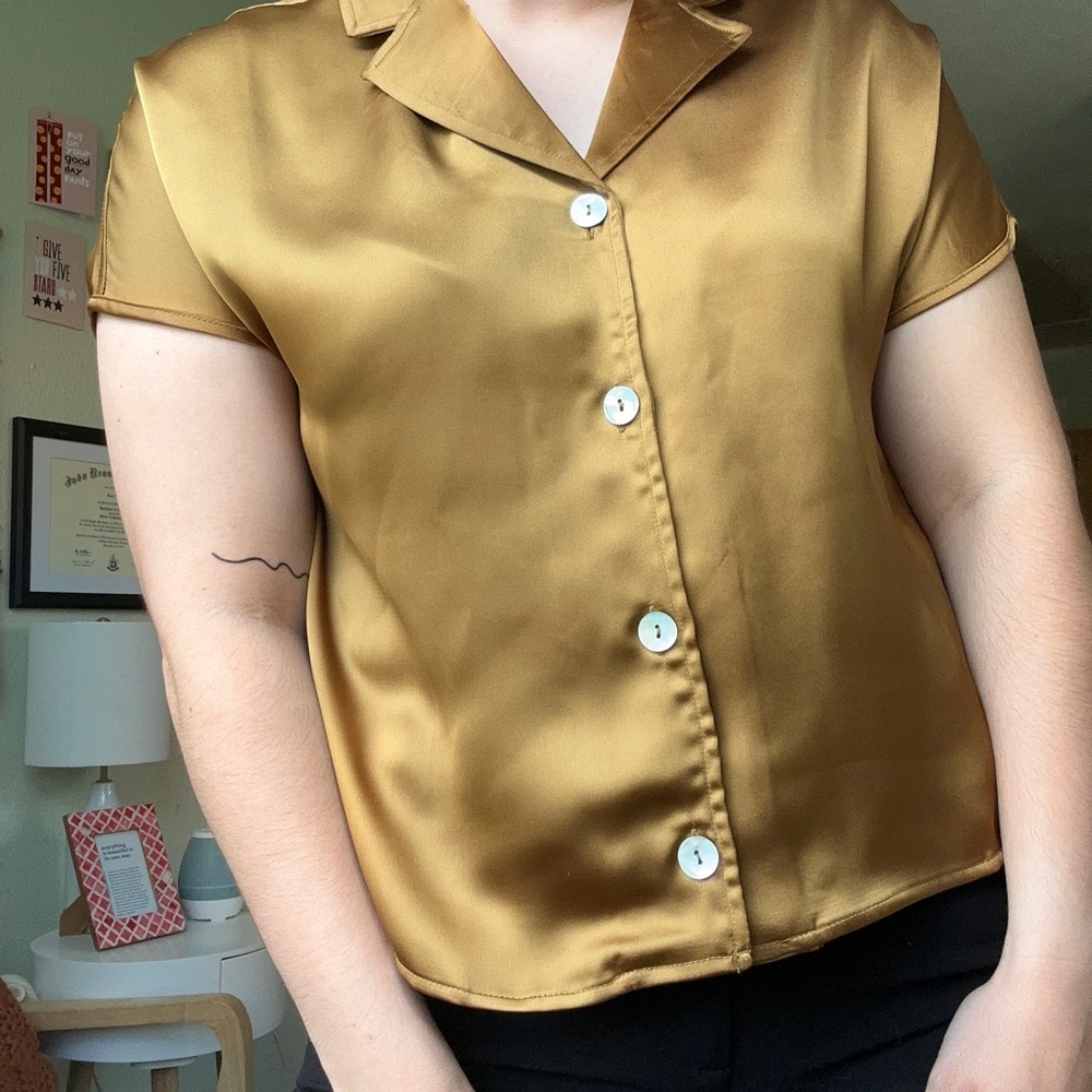 Silk Button Down